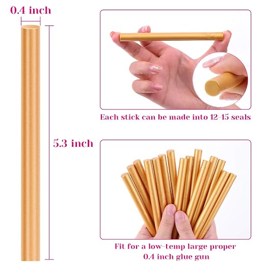 Sealing Wax, Paxcoo 20pcs Wax Seal Sticks, Glue Gun Sealing Wax - Image 5
