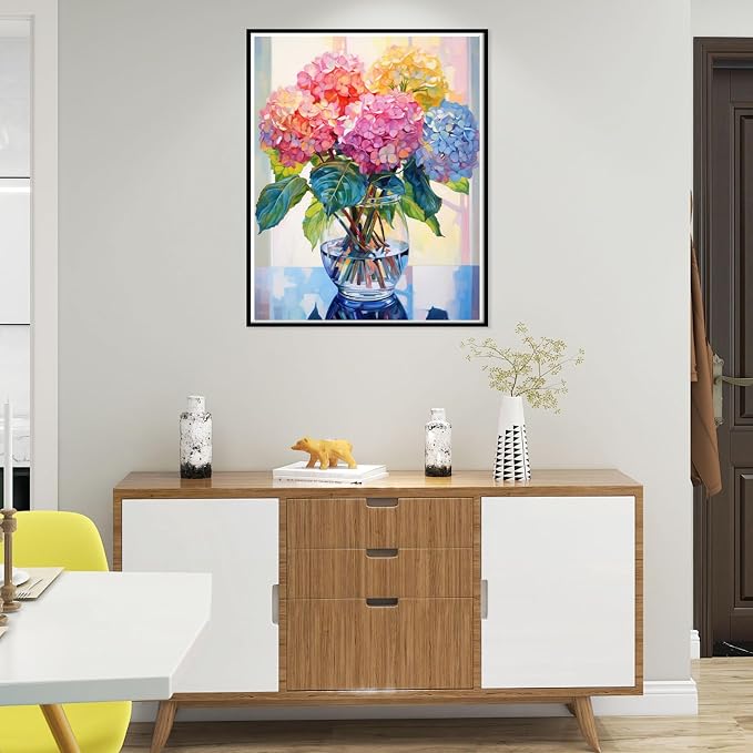 Flowers Square Drill Diamond Painting-Square Diamond Painting Kits, Flowers Gem - Image 2