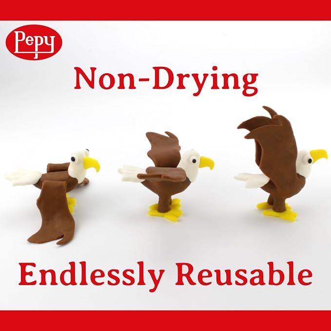 Pepy Plastilina Reusable and Non-Drying Modeling Clay; Set of 24 Bars, 1.4 - Image 4