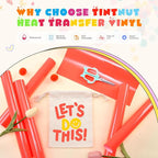Tintnut Light Red Neon Heat Transfer Vinyl, easy cut & weed, stretch washable - Image 3