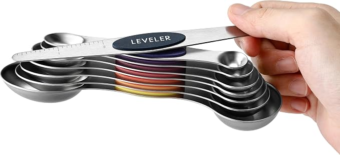 Spring Chef Stainless Steel Magnetic Measuring Spoons Set of 8 - Image 8