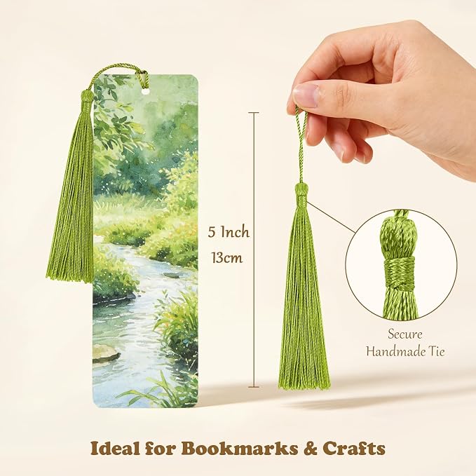 160 Pack Bulk Bookmark Tassels, 5 Inch Soft Silky Tassels - Image 2