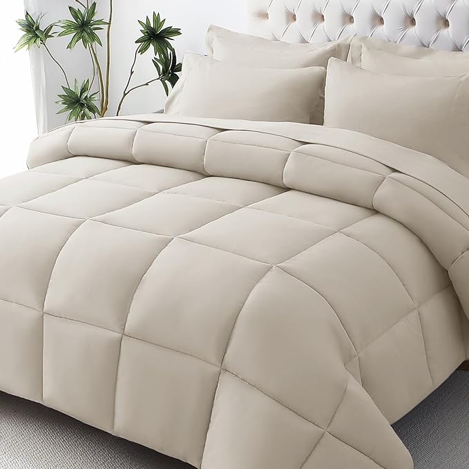 JOLLYVOGUE Twin XL Comforter Set, Ultra-Soft Bed in a Bag Twin XL Size 5 Pieces by JOLLYVOGUE