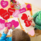 Whaline 99Pcs Valentine's Day Tree Bulletin Board Decoration Red Pink Heart - Image 7