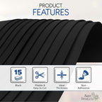 Black EVA Foam Sheets for Crafts, 15 Pack, 9 x 12 Inch, 2mm Thickness – Ideal - Image 4