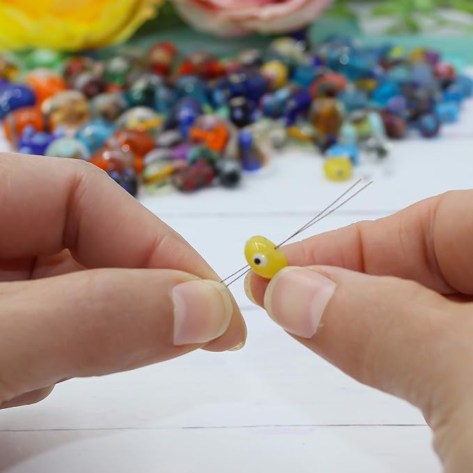 Assorted Glass Beads for Jewelry Making Adults, Bulk Glass Beads for Crafts - Image 6