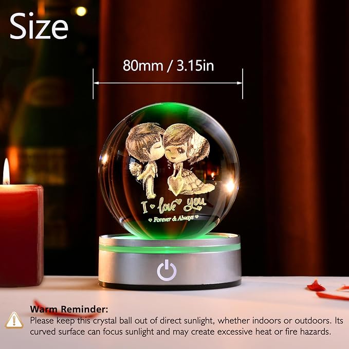 IFOLAINA Romantic Gifts for Couple Girlfriends Women Newlywed | I Love You - Image 4