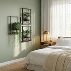 Picture Frame Wall Planters Set of 3, Modern Metal Hanging Shelves - Image 8