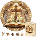 Jigfoxy Wooden Puzzles for Adults, Bible & Cross Jigsaw Puzzle by Jigfoxy