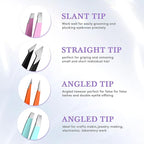 BEDACE Tweezers for Women and Men Facial Hair, Thickened 430 Stainless Steel - Image 7