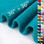 XSEINO Peacock Blue Large Felt Fabric 36" X 36 ", 1.4 mm Thick Soft Felt Fabric by XSEINOiscreating%EF%BC%81