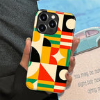 ZHEGAILIAN Case for iPhone 15 Pro Max, Geometric Colors Durable Shockproof - Image 5
