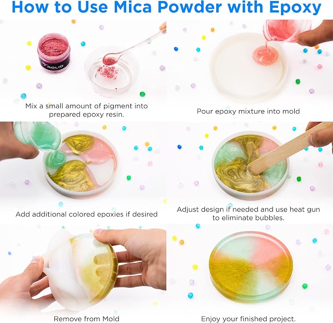 Rolio Mica Powder Pearlescent Color Pigment - Image 9