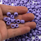 Gxueshan 1000 Pcs Acrylic Plastic White Pony Beads 6x9mm Bulk Kandi Beads - Image 4