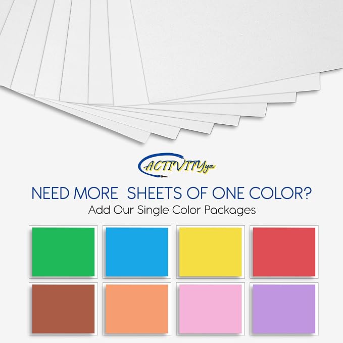 White EVA Foam Sheets, 6 x 9 Inch, 2mm Thick – Foam Paper - Image 3