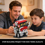 WINGIFT V8 Engine Building Set, V8 Engine Model kit That Run, Build Your Own - Image 3