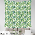 Palm Leaves Fabric by The Yard, Tropical Wild Safari Island Soft Flannel - Image 4