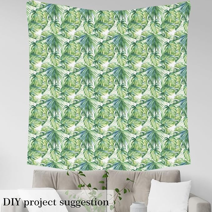 Palm Leaves Fabric by The Yard, Tropical Wild Safari Island Soft Flannel - Image 4