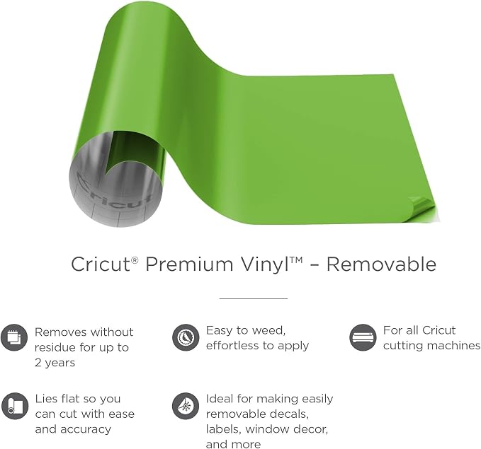 Cricut Removable Vinyl, Bright Green - Image 3