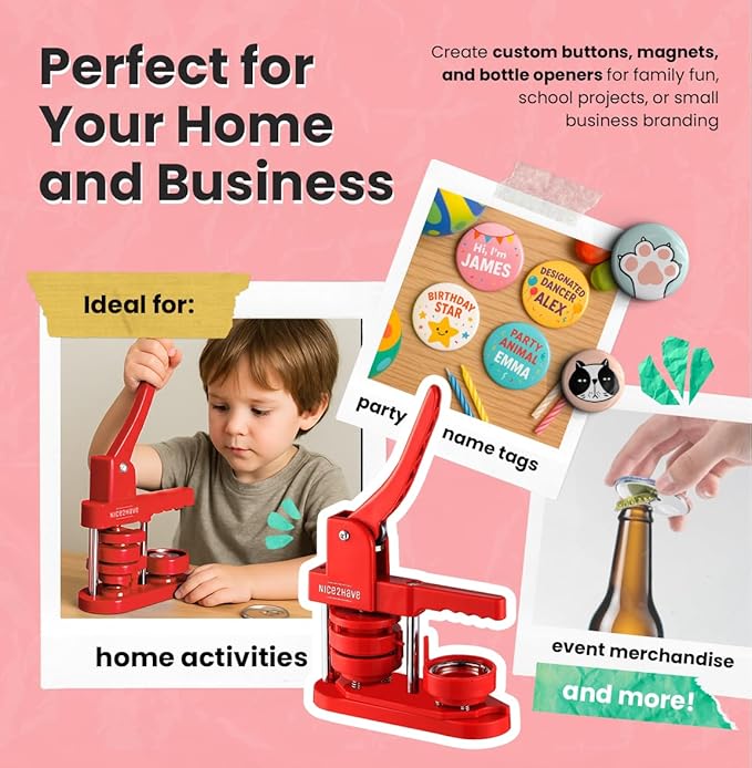 Button Maker Machine 2.25 Inch Pin Maker Kit - Image 5