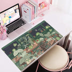 Cute Frog Mouse Pad Desk Pad Kawaii Green Desk Decor Mat, Large Gaming Mouse Pad - Image 5