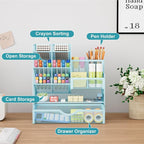 Marbrasse Mesh Pen Holder for Desk, Desk Organizers and Accessories for Office - Image 2