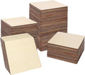 150 PCS Wooden Squares for Crafts, 5 x 5 Inch Unfinished Wood Pieces for Crafts by Geytetqi