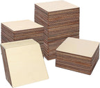 150 PCS Wooden Squares for Crafts, 5 x 5 Inch Unfinished Wood Pieces for Crafts by Geytetqi