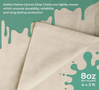 Canvas Drop Cloth for Painting 4x5 feet Pack of 1-8oz Painters Drop Cloths for - Image 6
