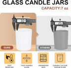SHOWIN Thick Candle Jars for Making Candles 16 Pcs, 7 OZ Empty Jars - Image 4
