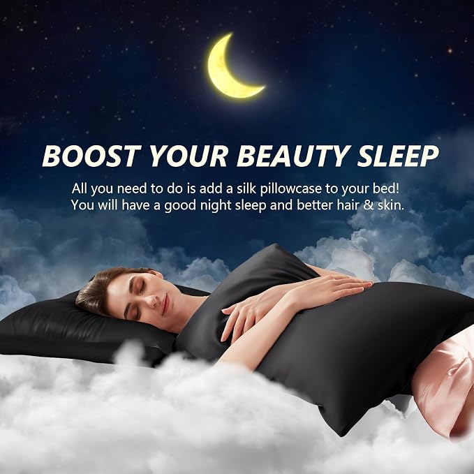 Silk Pillow Cases Standard Size 100% Mulberry Silk Pillowcase - Image 3