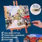 Canvas Panels 9x12 Inch 24-Pack, 10 oz Primed 100% Cotton White Blank Small - Image 3
