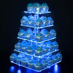 YestBuy 5 Tier Cupcake Stand Acrylic Cupcake Tower Display by YestBuy