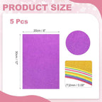 MECCANIXITY 5 Sheets Purple Shiny Foam Sheets - Image 2