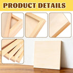 FSWCCK 5 Pack 12 x 12 inch Wood Panel Boards, Unfinished Wood Canvas Wooden - Image 3