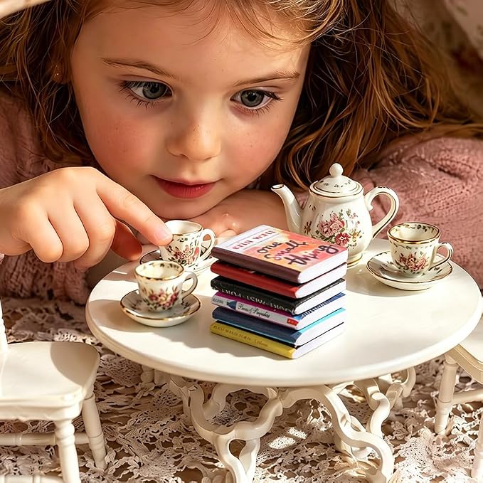 DIYDEC 500pcs Mini Books Miniatures Dollhouse Books - Image 4