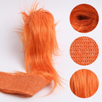 Shaggy Plush Faux Fur Fabric Precut Strips Orange Fur Fluffy Fuzzy Craft Fur - Image 3