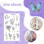 543PCS，70 Sheets Natural Flower Stickers - Image 3