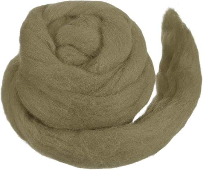 MECCANIXITY Wool Roving Yarn Soft Felting Wool 50g/1.76oz Pure Chunky Roving by MECCANIXITY