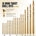 Precision Pin Vise Hand Drill Set, 28 Micro Drill Bits - Image 4