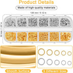 Anezus Jump Rings for Jewelry Making Supplies and Necklace Repair - Image 4