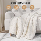 Drewin Weighted Blanket for Adults Queen Size 15 lbs, Soft Fuzzy Jacquard - Image 7