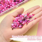 Rired 27 8mm Round Glass Beads Kit, Craft Beads - Image 5