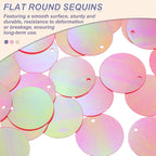 MECCANIXITY 700 Pcs Flat Round Sequins 15mm/0.6 Inch Loose Paillettes Craft - Image 3