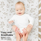 Yoofoss Baby Crib Sheets for Boys Girls, Fitted Crib Sheet 2 Pack for Standard - Image 4