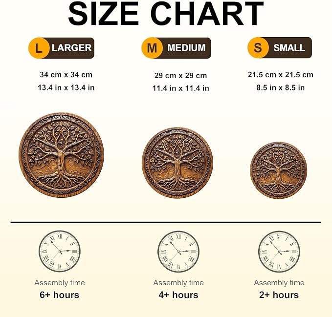 Tree of Time Puzzles Adults Gifts Wooden 200 Pieces 11.4 * 11.4in - Image 4