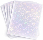 Bleidruck 25 Sheets Hearts Clear Holographic Laminate Sheet Adhesive Paper | - Image 2
