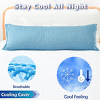 1 MIDDLE ONE Body Pillow, Cooling Memory Foam Body Pillows - Image 3