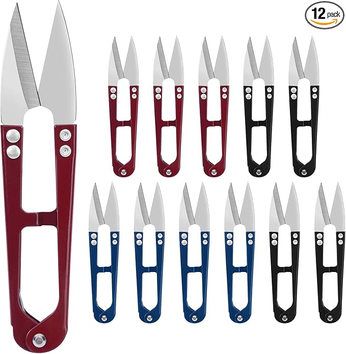 UCEC 12 Packs Thread Snips for Sewing Scissors Small Crochet Scissors Thread by UCEC