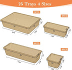 SpaceHacks 25 PCS Plastic Drawer Organizer Set, 4-Size Versatile Organizer - Image 2